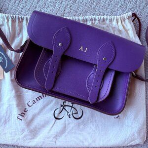The Cambridge Satchel Company Purple Leather Satchel